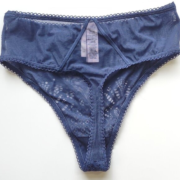 Victoria's Secret Dream Angels High Waist Thong / Panties Navy Blue Size XS  NWT - Picture 5 of 7
